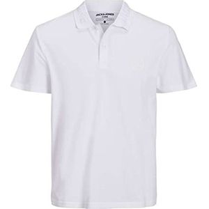 JACK & JONES Jcochain Polo Ss Poloshirt voor heren, wit, XL