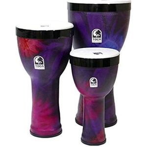 TOCA Nesting Drums Set van 3 Freestyle II (Weerbestendige PVC trommels, voor binnen & buiten, ruimtebesparend, lichtgewicht, voor muziekonderwijs & therapie, diameter: 8""/10""/12""), Woodstock Purple