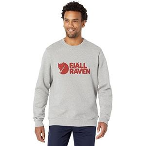 Fjallraven Logo Sweater M Longshirt Unisex Volwassenen, grijs gemêleerd, S