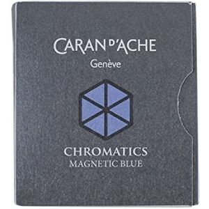 Caran d'Ache 8021.149 Inktcartridge Magnetic Blue 6 stuks