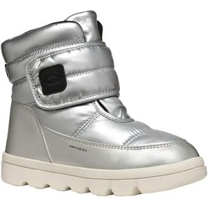 Geox - WILLABOOM GIRL - Klittenbandlaarzen - Zilverkleur - Glitters