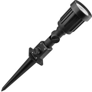 Brightium LED-grondpen 7 W, warm: Verlicht uw buitenruimte met warm en gezellig licht. Perfect voor het accentueren van planten en paden, bespaart energie en verfraait uw tuin.