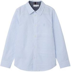 Nkmnewsa Ls Shirt Noos, Campanula/Stripes: helder wit, 146/152 cm