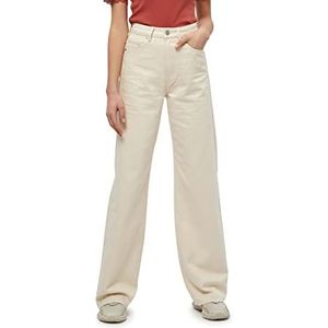 Desires Dames Koral Wide Leg Jeans, Gardenia, 8