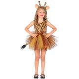 Widmann - Giraffenkostuum voor kinderen, carnavalskostuums, jurk, jungle, Sahara, Zuid-Afrika