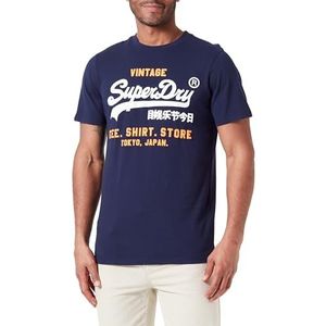 Superdry Vintage Classic Tee Store M1011872A Atlantic Navy Nano Wash Maat S, Heren - Gebreide sweatshirts, S