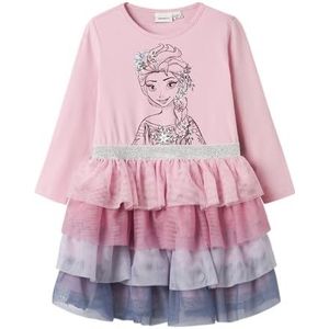 NAME IT - Nmfokanna Frozen Ls Tulle Jurk - Roze - Jurk