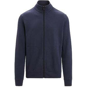 Icebreaker Lange Mouw Zip Central Classic Heren - Merino Wol Midlayer Top, Zip Up Sweatshirt, Hardloop Top - Midnight Navy, S