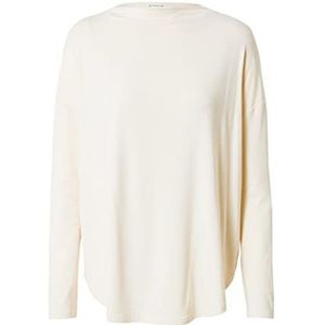 TOM TAILOR Dames Shirt met lange mouwen met omgeslagen opstaande kraag 1034193, 28130 - Soft Buttercream, L