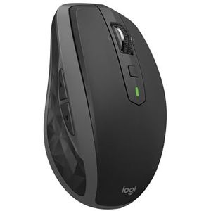 Logitech MX Anywhere 2S Bluetooth Edition Wireless Mouse, meerdere oppervlakken, supersnel scrollen, oplaadbaar, draagbaar, verbindt tot drie Mac-computers/pc's - Grafiet