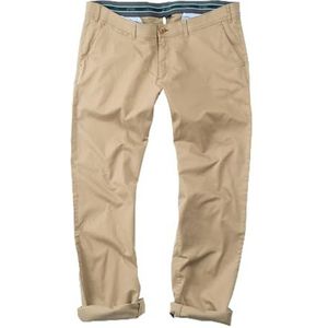 JP 1880 Heren grote maten grote maten Menswear L-8XL Chino, Elastische tailleband, Regular Fit, tot maat 70/35 Sand 30 721190300-30, zand, 46W / 32L