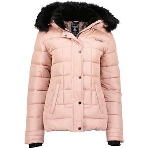 Geographical Norway Badeli Lady Windjack voor dames, outdoor, waterafstotende jas, lange mouwen, dames, regenjas, wandelen, seizoen, lente, zomer, herfst, winter (roze, M), Roze, M