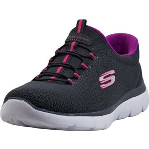 Skechers Summits Sneaker dames,Grey Charcoal Black Purple,36 EU