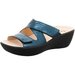THINK! Dames Kate Slippers, Petrol 8000, 37 EU smal, Petrol 8000, 37 EU smal