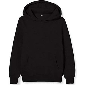 Build Your Brand Basic Kids Hoody, capuchontrui voor jongens en meisjes, verkrijgbaar in vele verschillende kleuren, maten 110/116 tot 158/164, zwart, 158-164