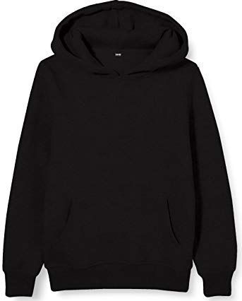 Build Your Brand - Basic Kids Hoodie - Zwart - Casual Basic - Hoogwaardig Draagcomfort