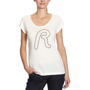 Replay Dames T-Shirt, W3330D.000.20874, wit (Wool White 419), 36