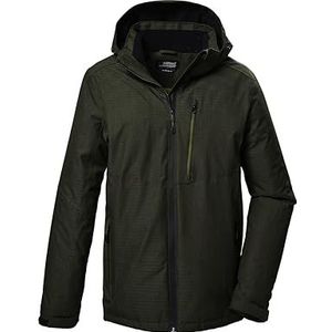 killtec heren Functionele jas/buitenjas met afritsbare capuchon KOW 7 MN JCKT, dark moss, M, 41845-000