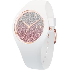 Ice-Watch - ICE lo White pink - Dames wit horloge met siliconen band - 013427 (Small)