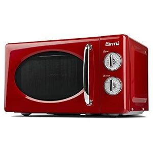 Girmi FM21 combi-magnetron, vintage design, 20 liter, 700 + 800 W, rood
