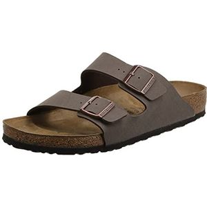 BIRKENSTOCK Arizona Birko-Flor sandalen voor volwassenen, uniseks, bruin (mokka), 48 (normaal), bruin, 48 EU