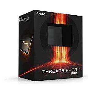 AMD Ryzen Threadripper Pro 5995WX (versie box), Freq Max 4,5 GHz, Freq Base 2,7 GHz, 64 kernen/128 threads, 256 MB cache L3, 280 W TDP, grijs