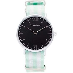 Andreas Pasen herenhorloge analoog kwarts met armband van nylon AO-97