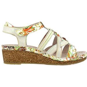 Laura Vita Facraho 04 Peeptoe sandalen voor dames, Zwart Noir Noir, 36 EU