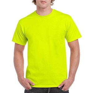 GILDAN Heren Shirt (Pack van 2), Veiligheid Groen, XXL