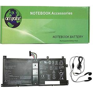 Amsahr Vervangende laptopbatterij voor Lenovo GB 31241-2014, BSNO4170A5-AT, 520-12IKB - Omvat stereo koptelefoon zwart
