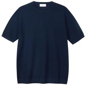 Diana Studio, T-shirt voor heren, 100% katoen, korte mouwen, casual fit, blauw/marineblauw, S