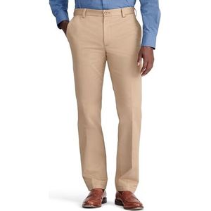 IZOD Heren Regular American Chino Flat Front Straight Fit Pant, Engels Khaki, 38W / 34L