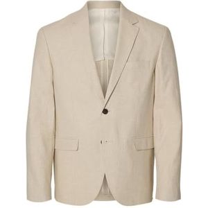 SELECTED - Malik Sun - Blazer - Blauw - Katoen