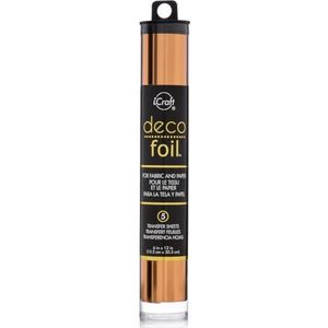 iCraft Deco Folie, 5 Transfer Vellen, 6"" x 12"", Koper