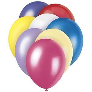 Perlenbesetzte Latex-Partyluftballons - 30 cm - Verschiedene Pastellfarben - 8er-Packung