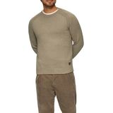 s.Oliver - Trui - Mokka - Knitwear - Ronde Hals, Lange Mouw, Effen