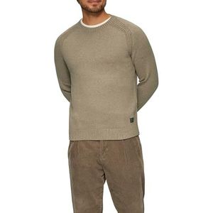 s.Oliver - Trui - Mokka - Knitwear - Ronde Hals, Lange Mouw, Effen