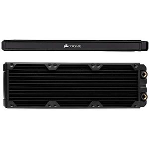 Corsair Hydro X-serie, XR5, 360 mm, waterkoelingsradiator, drievoudig 120 mm, eenvoudige installatie, hoogwaardige koperconstructie, polyurethaan, geïntegreerde ventilatorschroefgeleiders, zwart