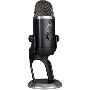 Blue Yeti X Professionele Condensator USB-Microfoon voor Opname, Streaming, Gaming, Podcasting op PC en Mac, Desktop Mic met High-Res Metering, LED Verlichting, Blue VO!CE Effecten - Zwart