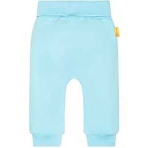 Steiff Uniseks baby joggingbroek casual broek, blue topaz, loose fit, Blue Topaz, 56 cm