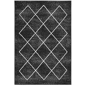 andiamo Geweven tapijt Bolonia modern design robuuste duurzame vloerverwarming geschikt, kleur: antraciet, afmetingen: 60 x 110 cm
