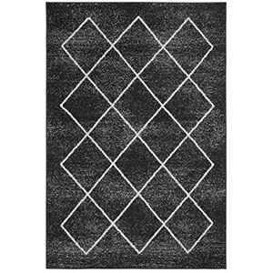 andiamo Geweven tapijt Bolonia modern design robuuste duurzame vloerverwarming geschikt, kleur: antraciet, afmetingen: 60 x 110 cm