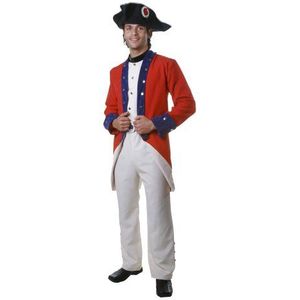 Dress Up America volwassen koloniaal soldaat kostuum