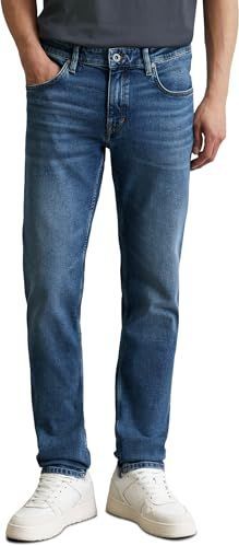 Marc O'Polo - Herenjeans - Blauw - Shaped Fit - Met Stretch-aandeel