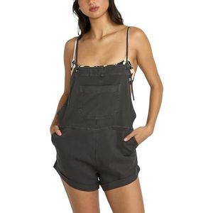 BILLABONG Vrouwen Wild Pursuit Korte Overall Rompers - zwart - XS