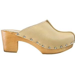 Klompen - Beige - CDL03 - Veiligheidsklompen - Houten - Voor Vrouwen