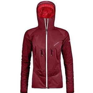 Ortovox Dames 2l Swisswool Leone Jacket W vest, rood (Dark Blood), S
