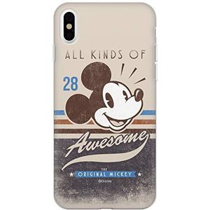 Originele en officieel gelicentieerde Disney Minnie en Mickey Mouse telefoonhoes voor iPhone XS MAX, case, cover, van kunststof TPU siliconen, beschermt tegen stoten en krassen