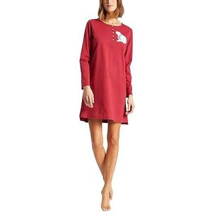 Triumph Dames Nightdresses NDK Character Buttons X Nachthemd, Mannish Red, 40