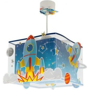 Dalber Kinder hanglamp plafondlamp kinderkamer kinderlamp Rocket ruimte raket zonnestelsel